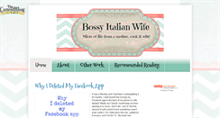 Desktop Screenshot of bossyitalianwife.com